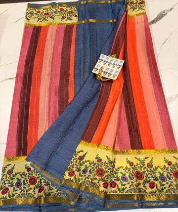 ME6500 Mysore wrinkle crepe Rangkart saree