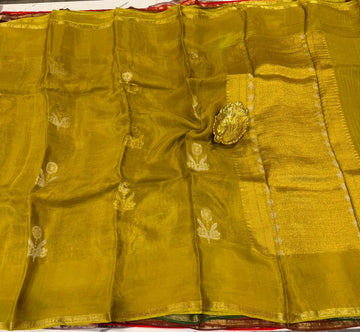 ME-3350 Pesara green colour Manipuri Kota silk saree