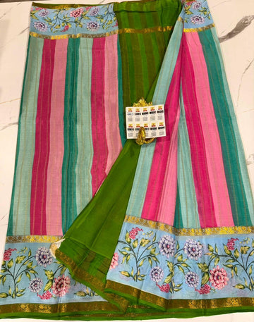 ME6500 Mysore wrinkle crepe Rangkart saree
