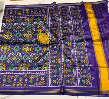 NPP-1350 violet colour navarthan patola saree