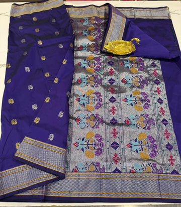 PT-3100 Brinjal colour Narayanapet saree