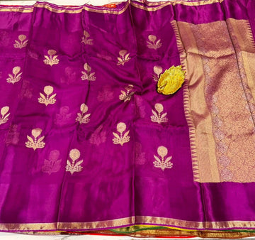 ME-3350 Purple colour Manipuri Kota silk saree