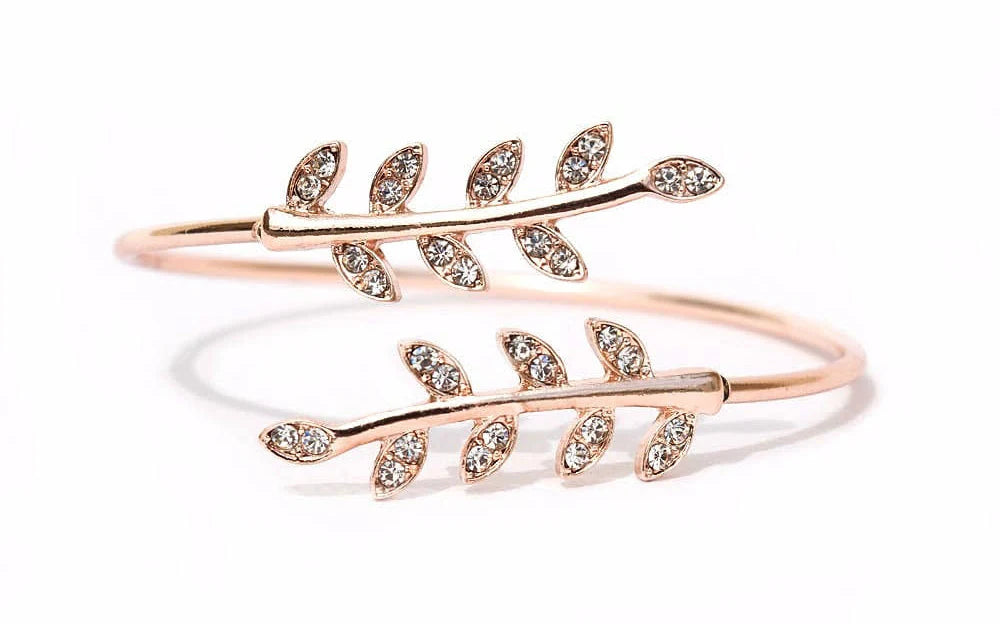 Joker & Witch Grecian Leaves Rosegold Bracelet